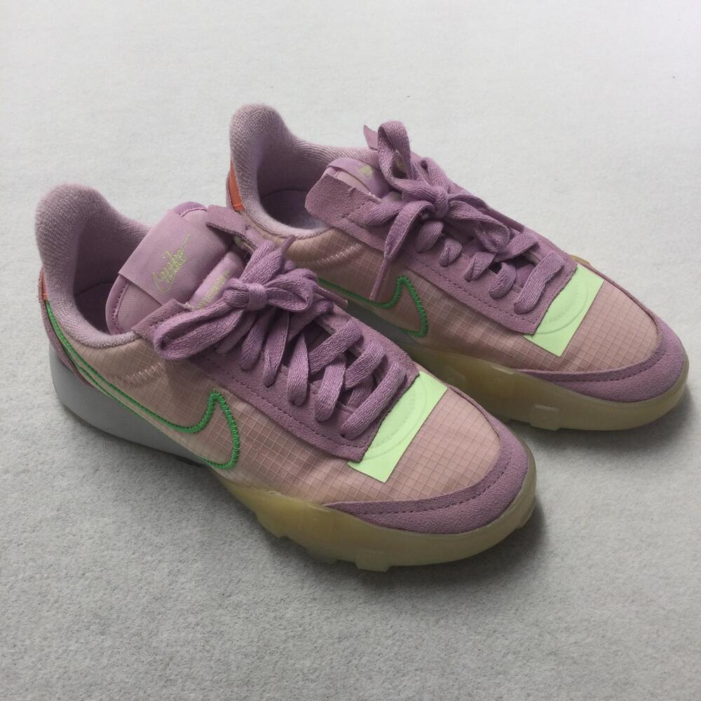 Nike Waffle Racer 2X Shoes Womens Size 6 Purple Mesh Low Top Running Sneaker